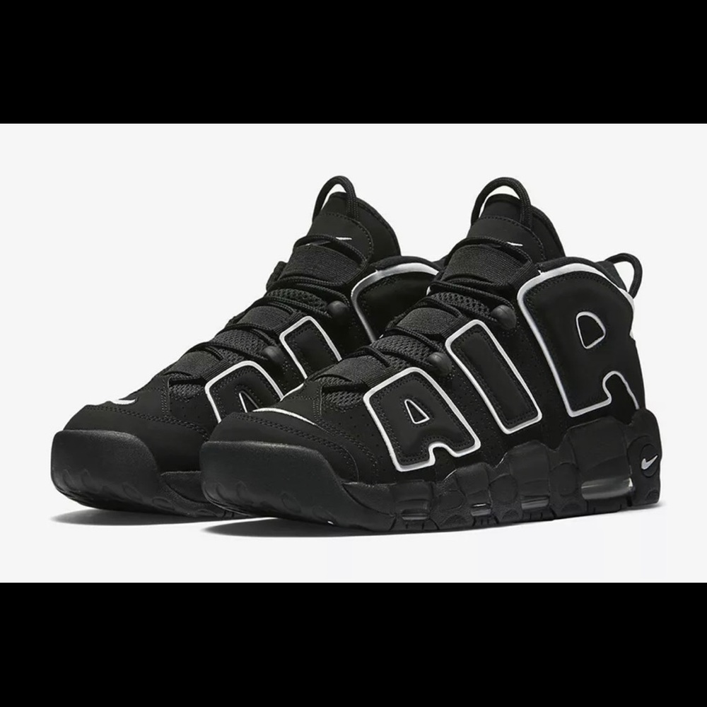 Nike Air More Uptempo Black- White Black shoes